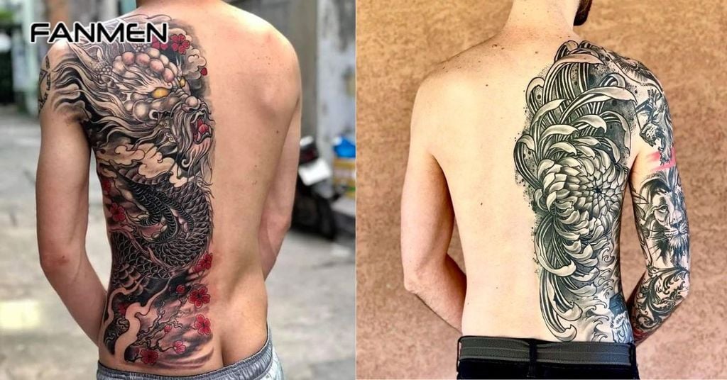 Hình xăm nửa lưng nam