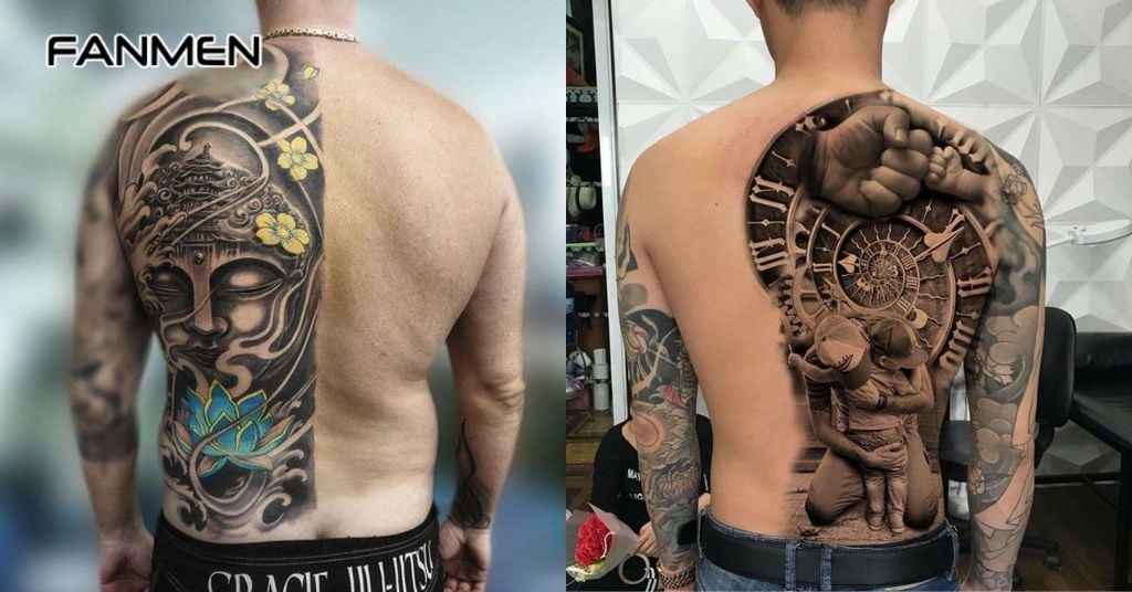 Hình xăm nửa lưng nam