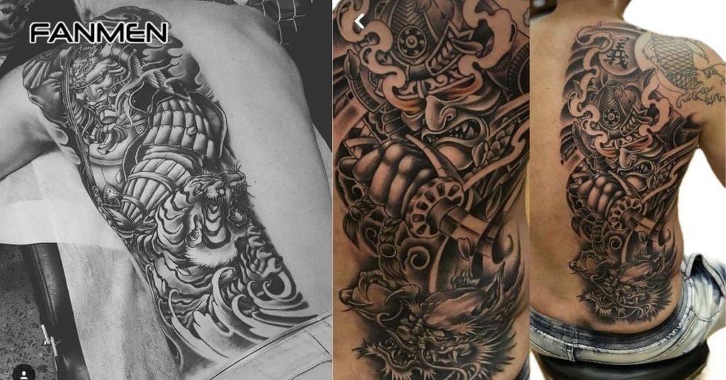 Hình xăm nửa lưng nam