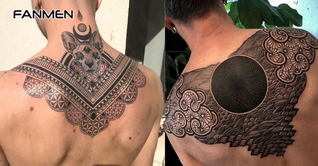 Hình xăm nửa lưng trên đẹp cho nam