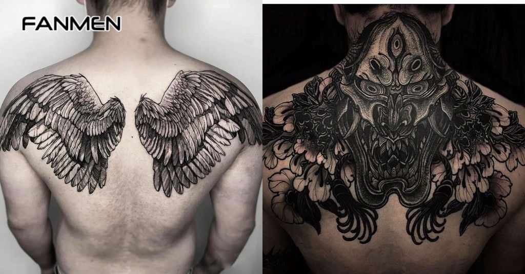 Hình xăm nửa lưng trên đẹp cho nam