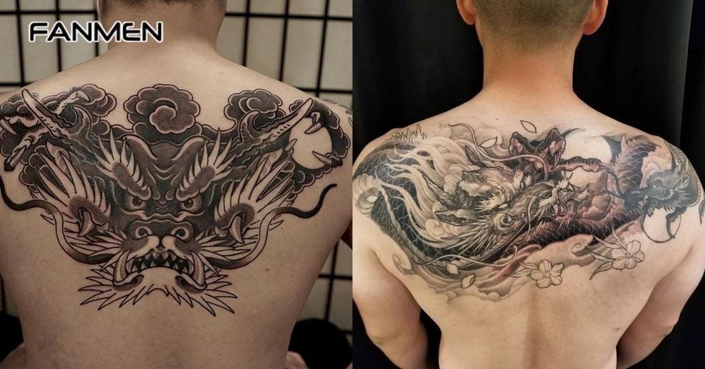 Hình xăm nửa lưng trên đẹp cho nam