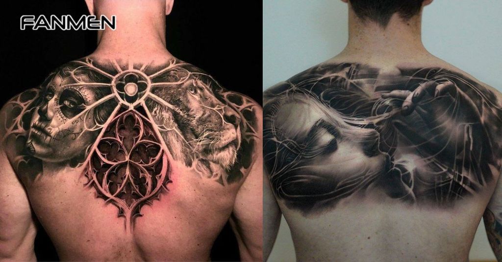 Hình xăm ở nửa lưng trên 1