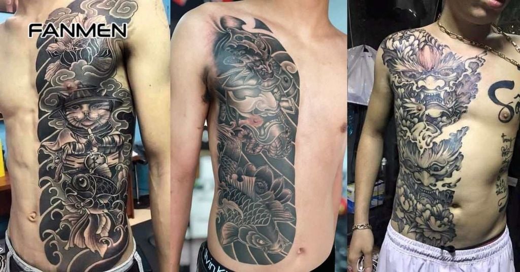 Hình xăm nửa người đẹp cho nam