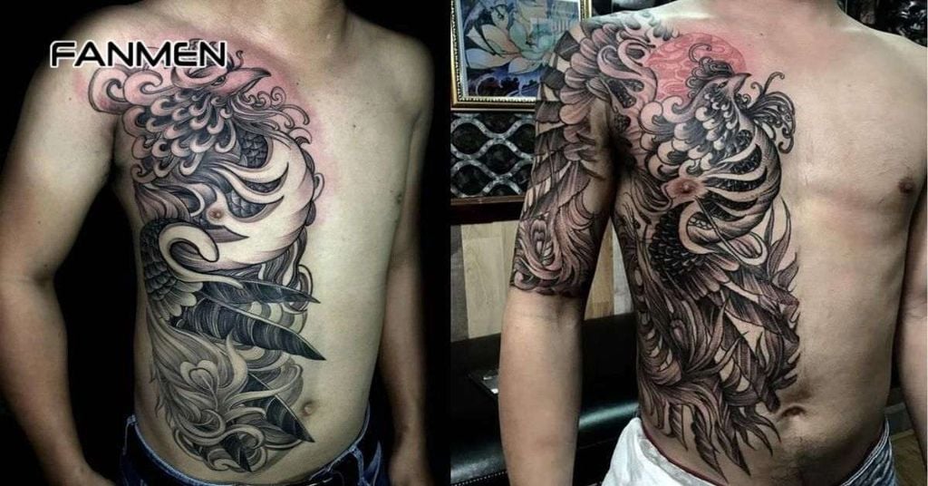 Hình xăm nửa người đẹp cho nam