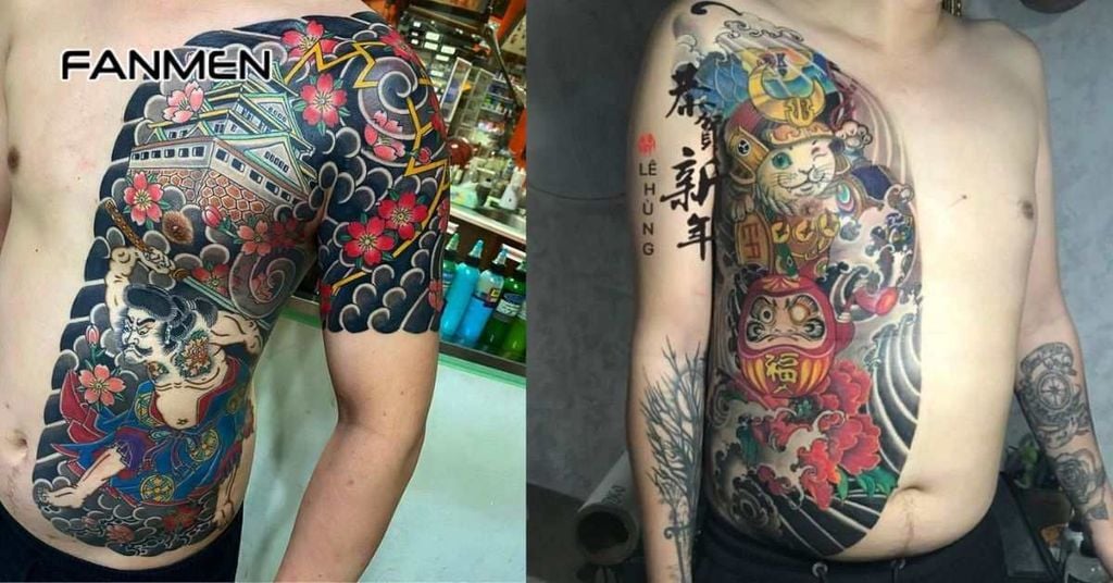 Hình xăm nửa người đẹp cho nam