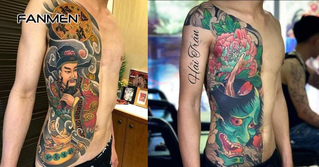 Hình xăm nửa người đẹp cho nam