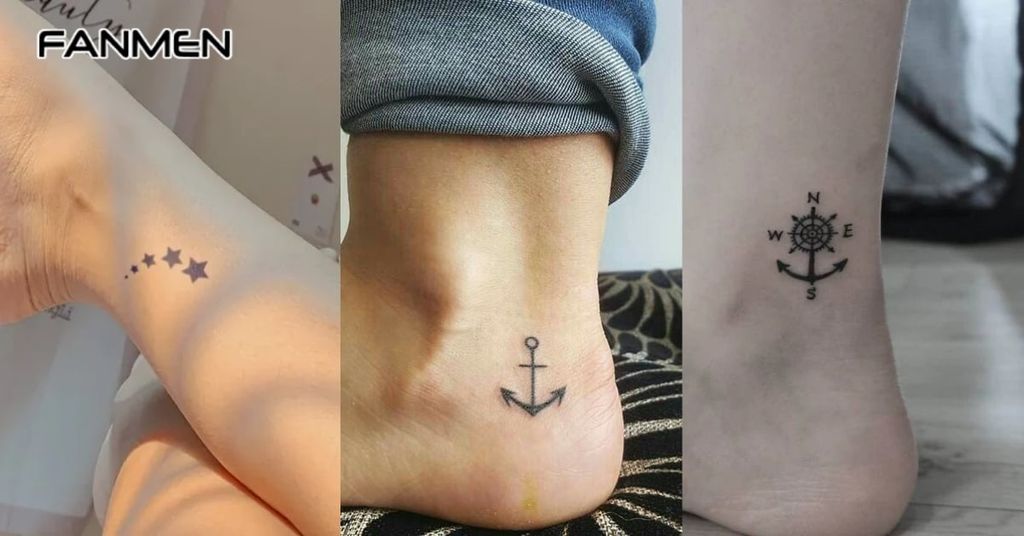 Hình Xăm Ở Chân Tối Giản 3