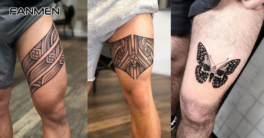 Các hình xăm nhỏ đẹp cho nam ở đùi 6