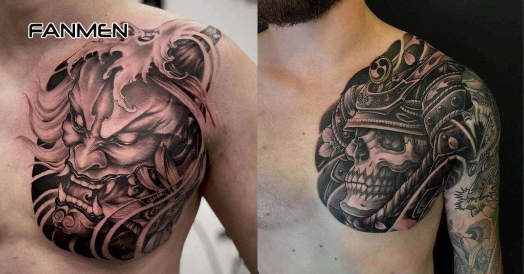 Hình xăm ở ngực nam chất