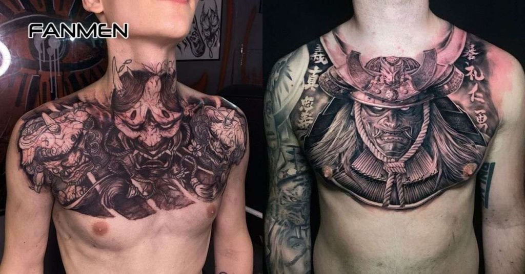 Hình xăm ở ngực nam chất