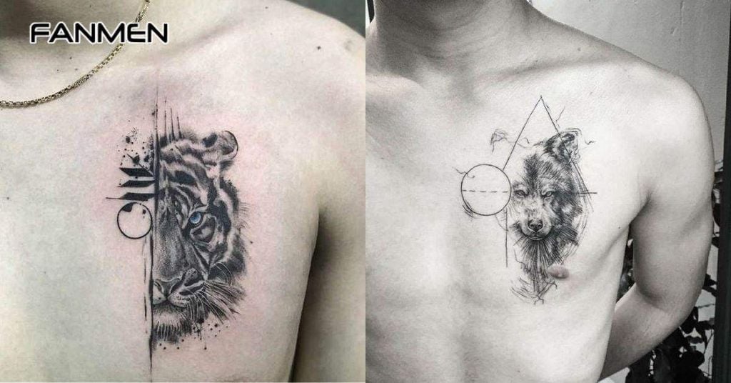 hình xăm ở ngưc nam nhỏ