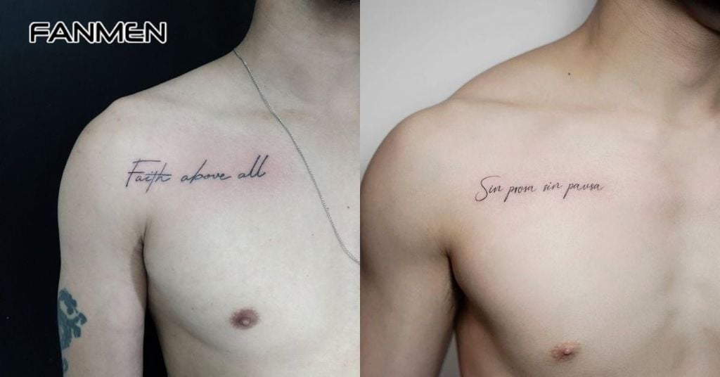 hình xăm ở ngưc nam nhỏ