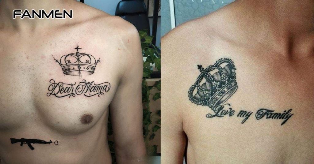 hình xăm ở ngưc nam nhỏ