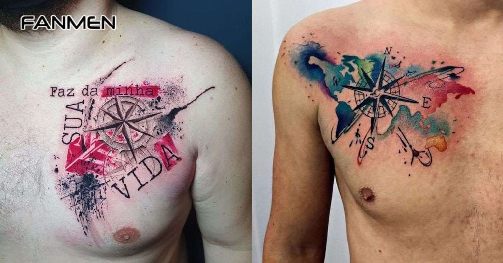 hình xăm ở ngưc nam nhỏ