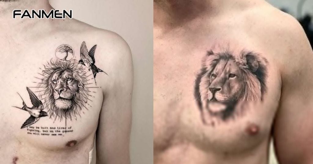 hình xăm ở ngưc nam nhỏ