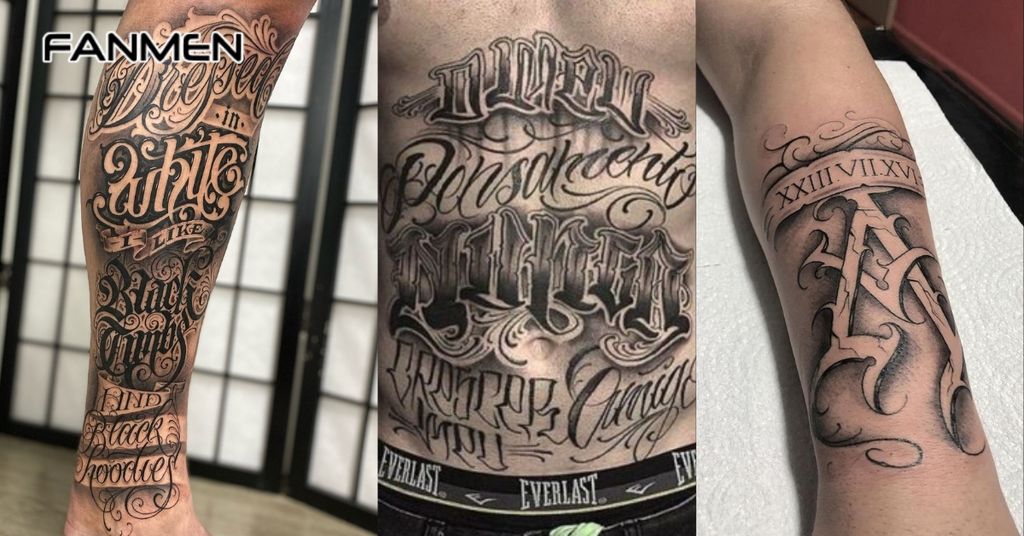 Hình Xăm Phong Cách Lettering 2