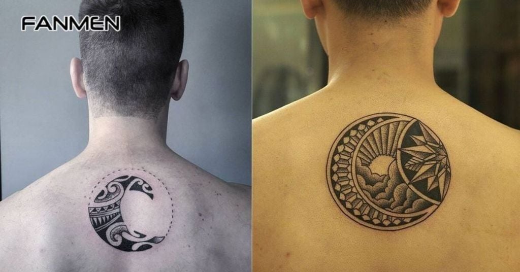Hình xăm lưng nhỏ đẹp cho nam phong cách tối giản