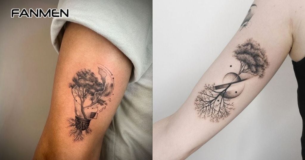 Hình xăm phong cảnh buồn 1