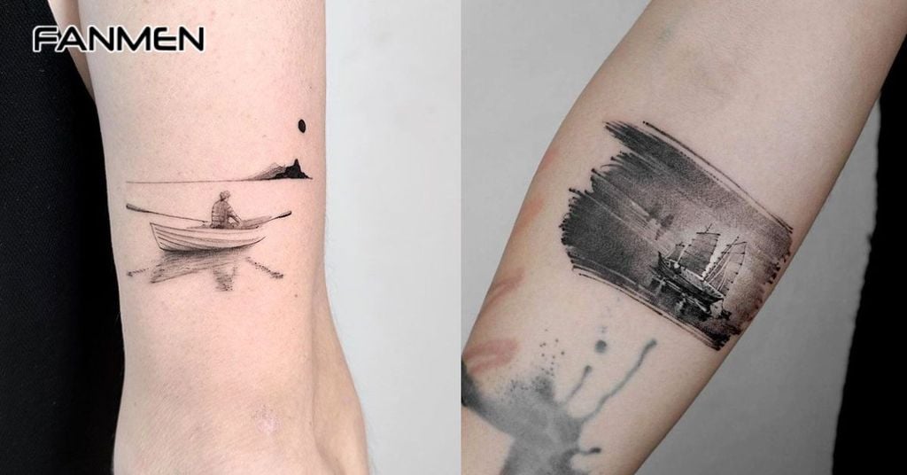 Hình xăm phong cảnh buồn 3