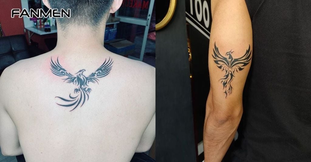 Hình xăm phượng hoàng đơn giản 1