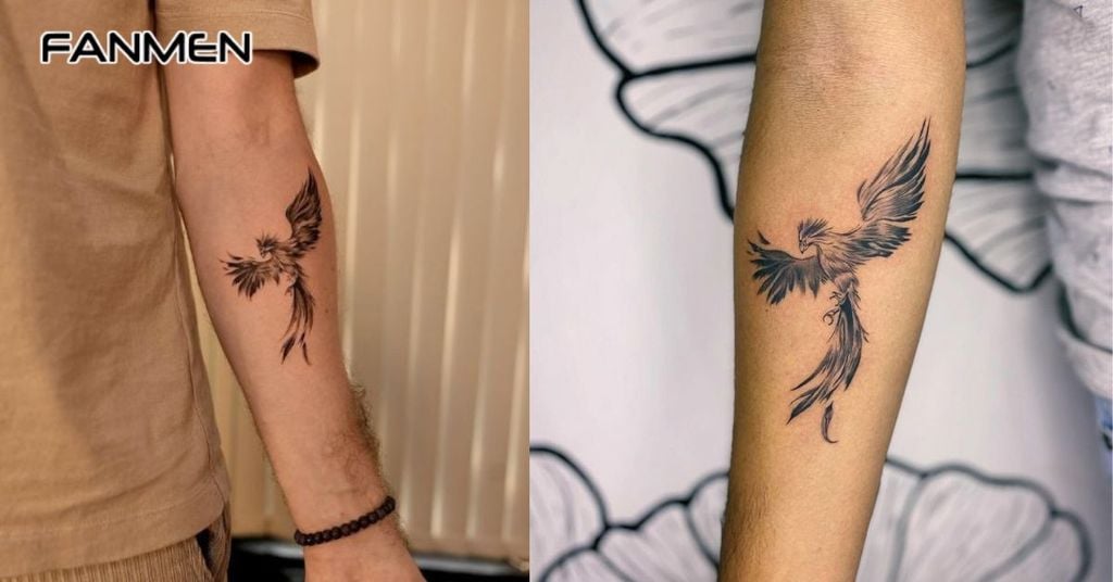 Hình xăm phượng hoàng đơn giản 4