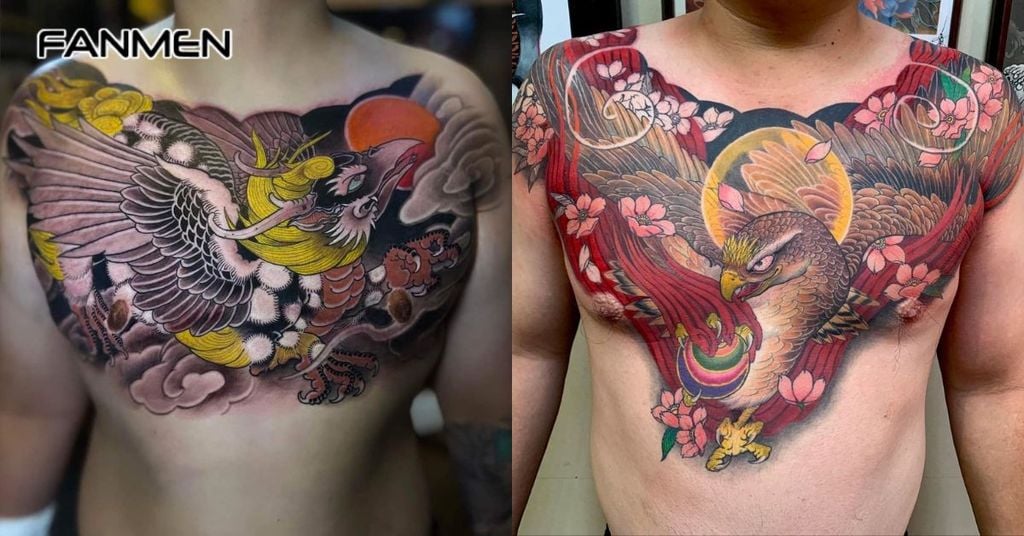 Hình xăm phượng hoàng ở vị trí khác 2