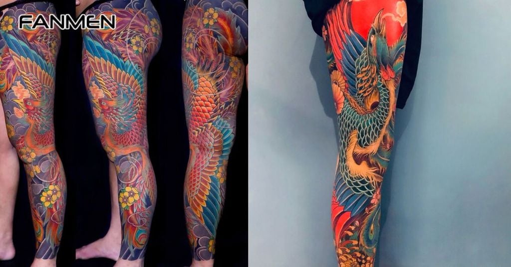 Hình xăm phượng hoàng ở vị trí khác 5