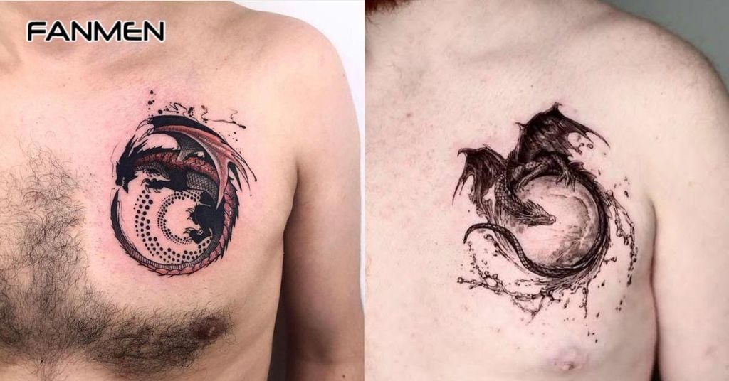 Hình xăm rồng ở ngực