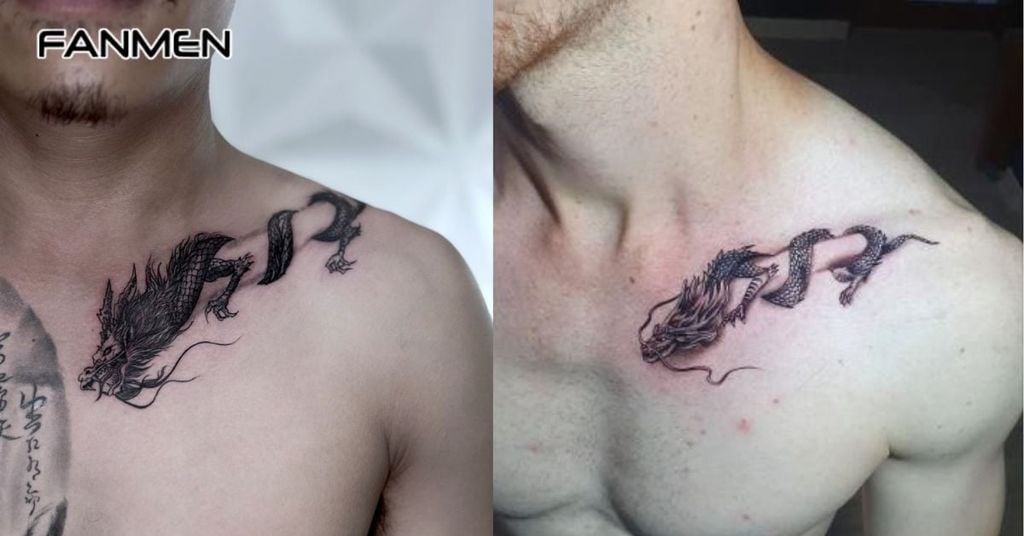 Hình xăm rồng ở ngực