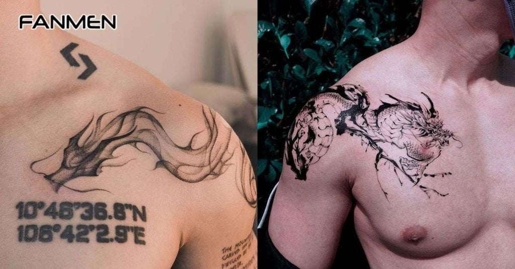 Hình xăm rồng ở ngực