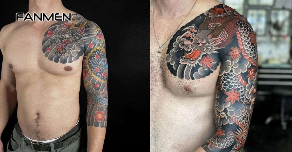 Hình xăm rồng Trần Hạo Nam