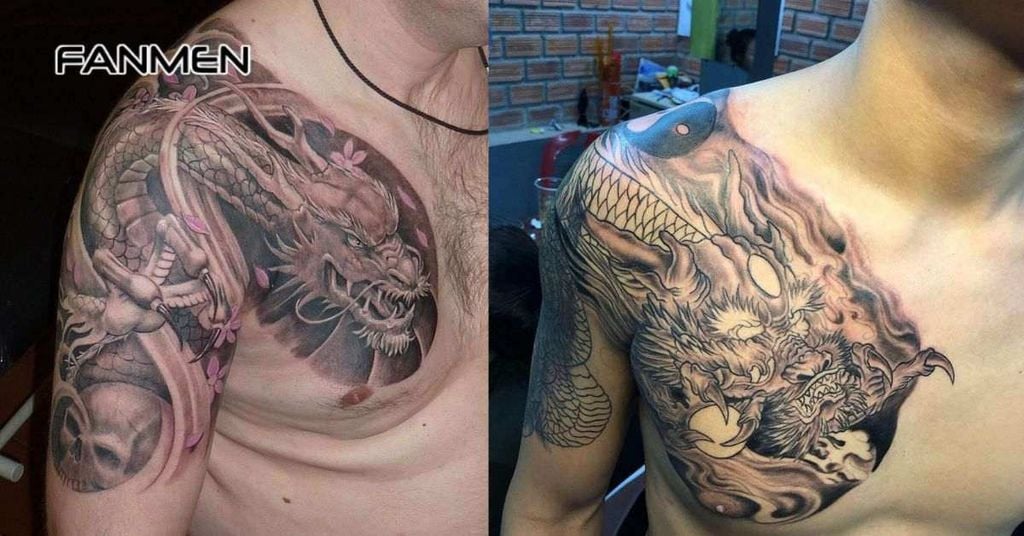 Hình xăm rồng Trần Hạo Nam