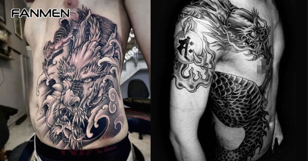 Hình xăm rồng cực ngầu