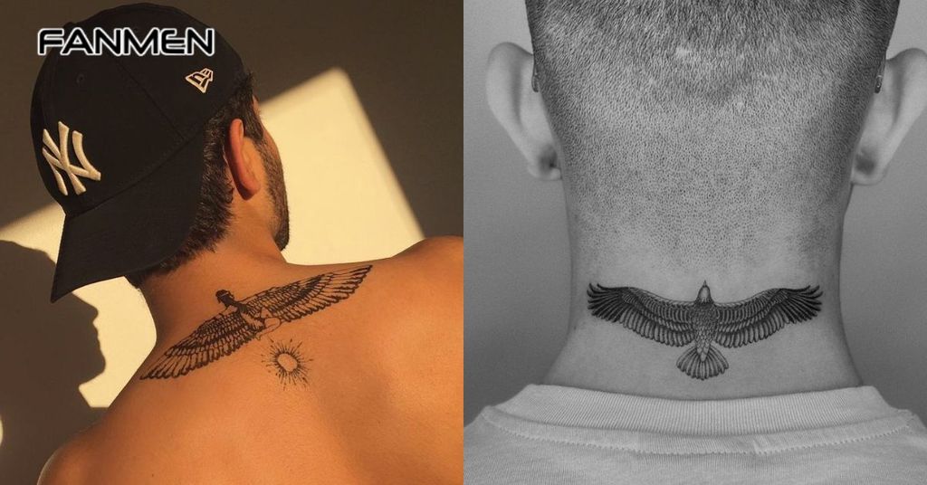 Hình xăm sau gáy nam đơn giản 8