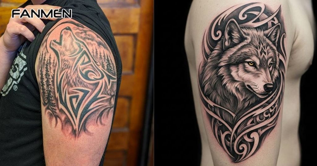 Hình xăm sói Maori 4