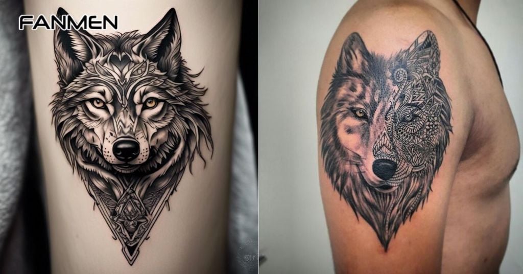 Hình xăm sói Maori 5