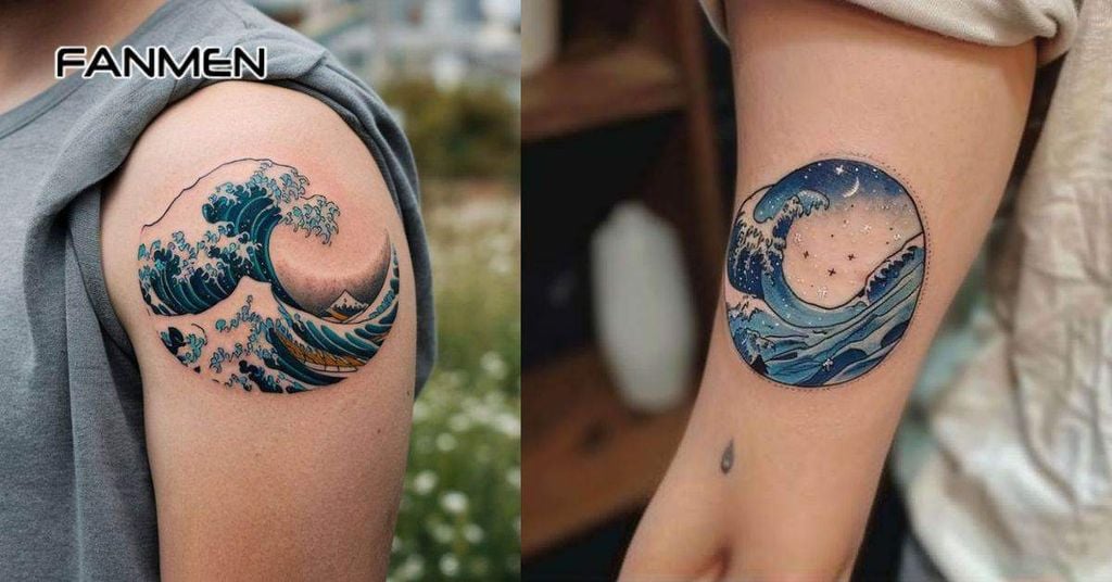 Hình xăm sóng biển
