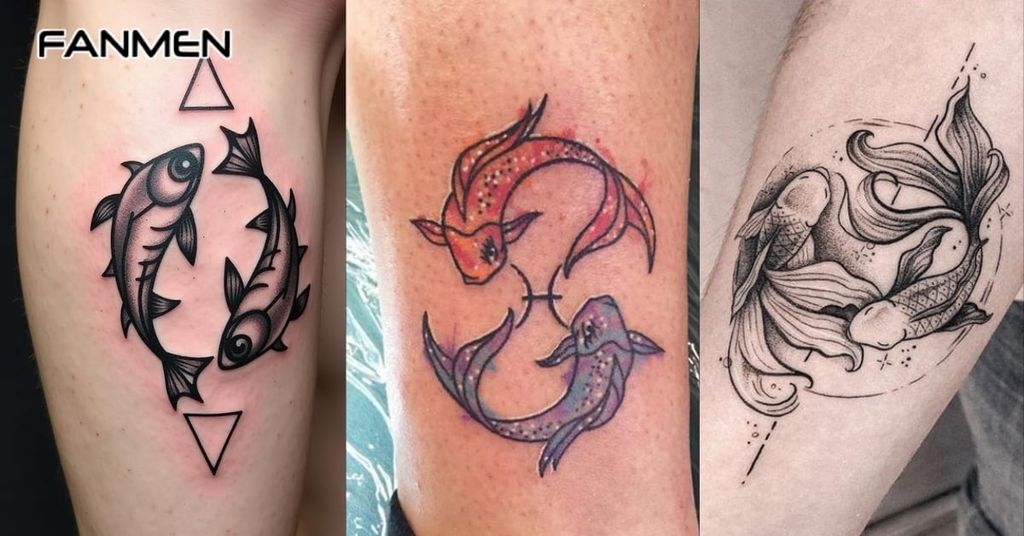 Hình Xăm Song Ngư Tối Giản 1