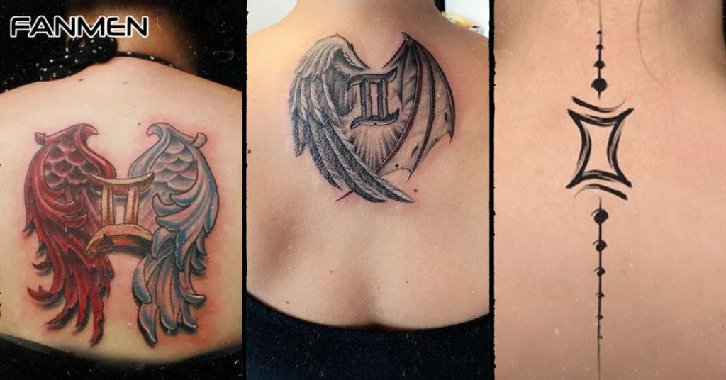 Hình xăm Song Tử nam mẫu 13