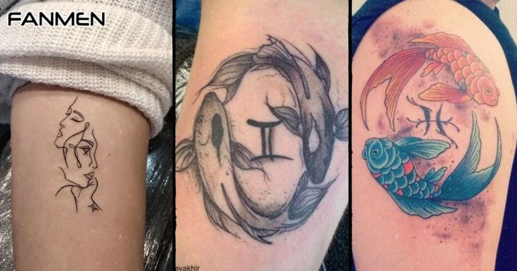 Hình xăm Song Tử nam mẫu 5