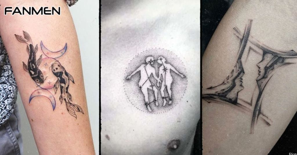 Hình xăm Song Tử nam mẫu 7