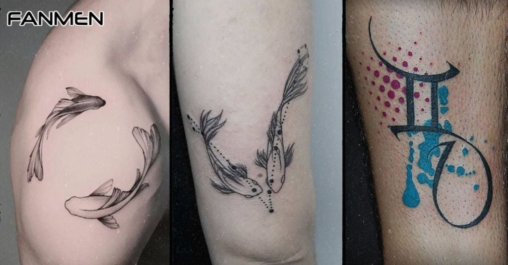 Hình xăm Song Tử nam mẫu 9