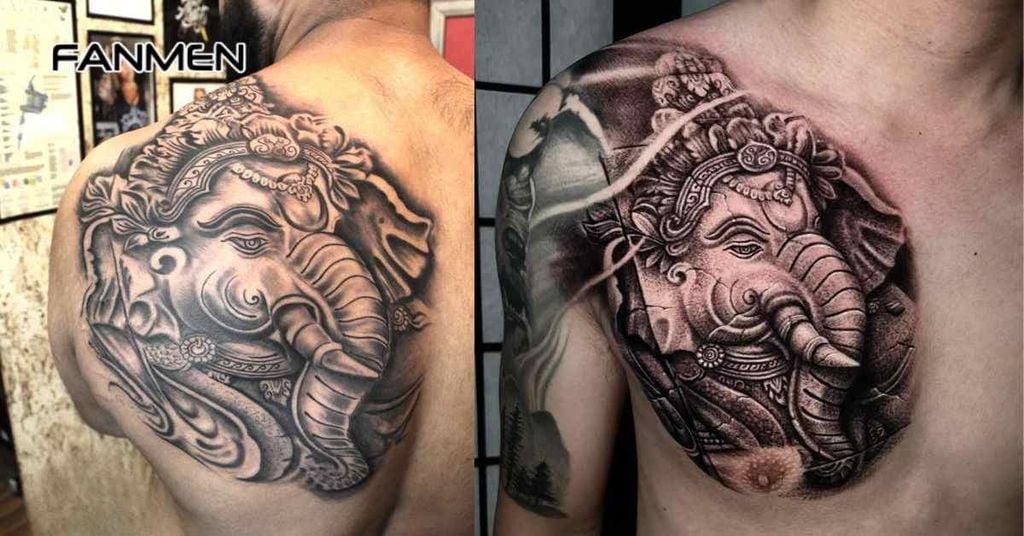 Hình xăm Thái Lan thần voi