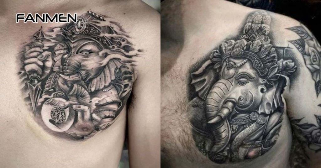 Hình xăm Thái Lan thần voi