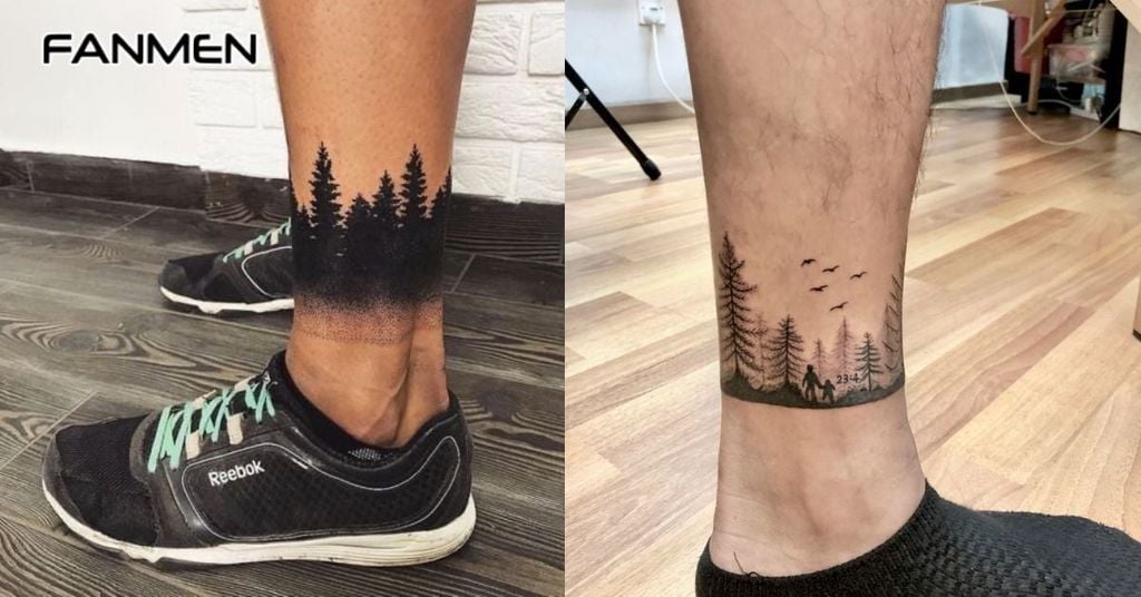 Hình xăm ở chân thiên nhiên 4