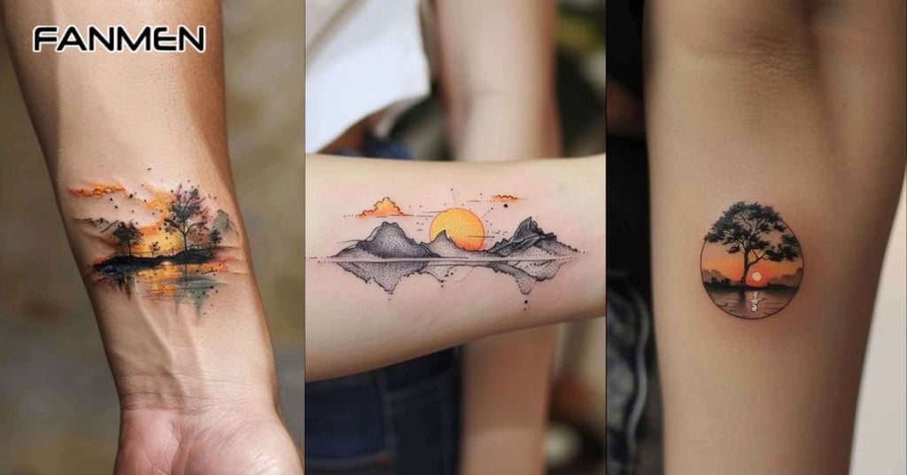 Hình xăm thiên nhiên mini
