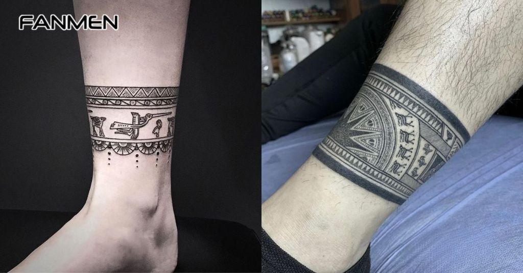 Hình xăm trống đồng Việt Nam ở chân 1