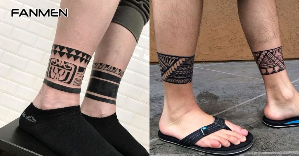 Hình xăm vòng cổ chân cho nam 3