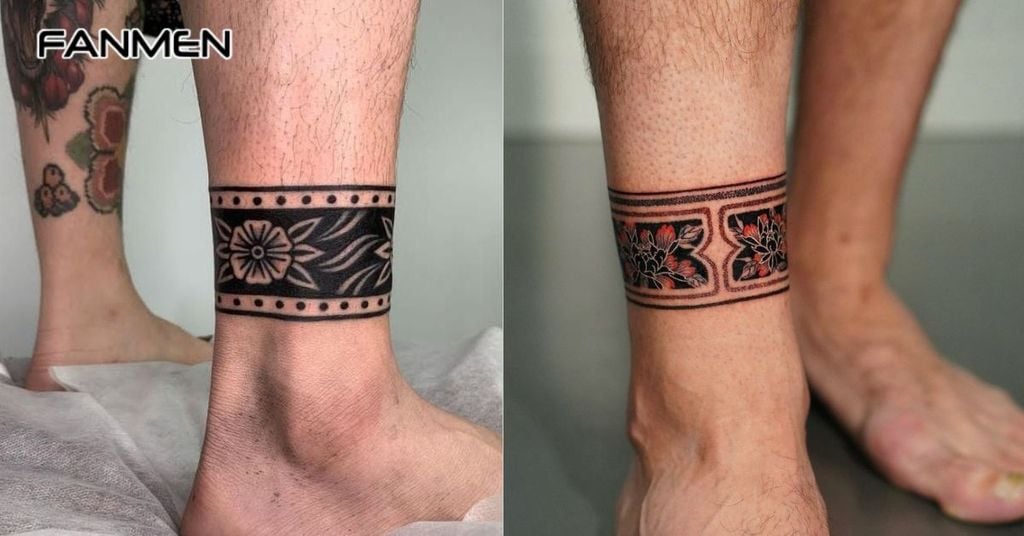 Hình xăm vòng cổ chân cho nam 5